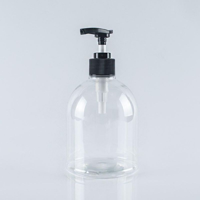 Round and Square 500ml Plastic Bottle with Pump Head for Alcohol Gel