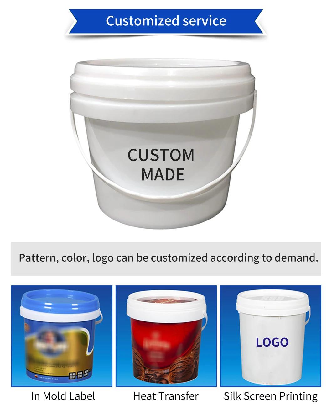 Printing 19liter PP/PE Plastic Paint Bucket Pail Easily Tear off