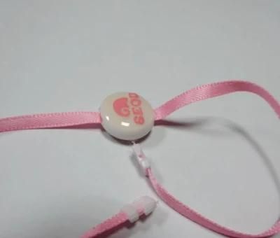 Eco-Friendly Custom Brand Logo Ribbon Hang Plastic String Seal Tags for Clothing
