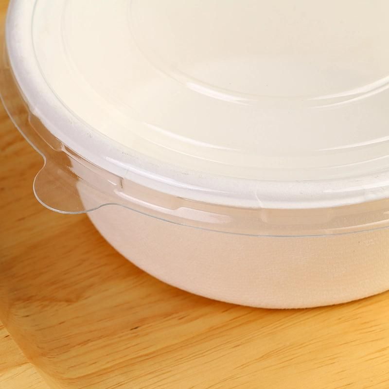 5% off Disposable Compostable Biodegradable Sugarcane Bagasse Salad Bowl with Lid