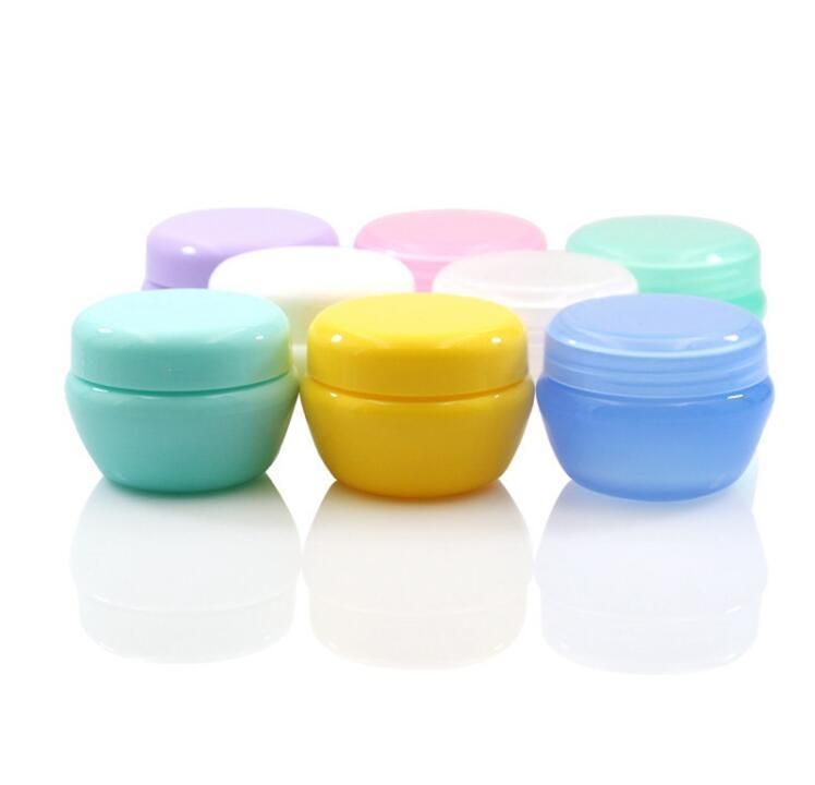 Lot Plastic Cream Jars with Inner Cover Leak Proof 10g Cream Jars Cosmetic Packaging Containers