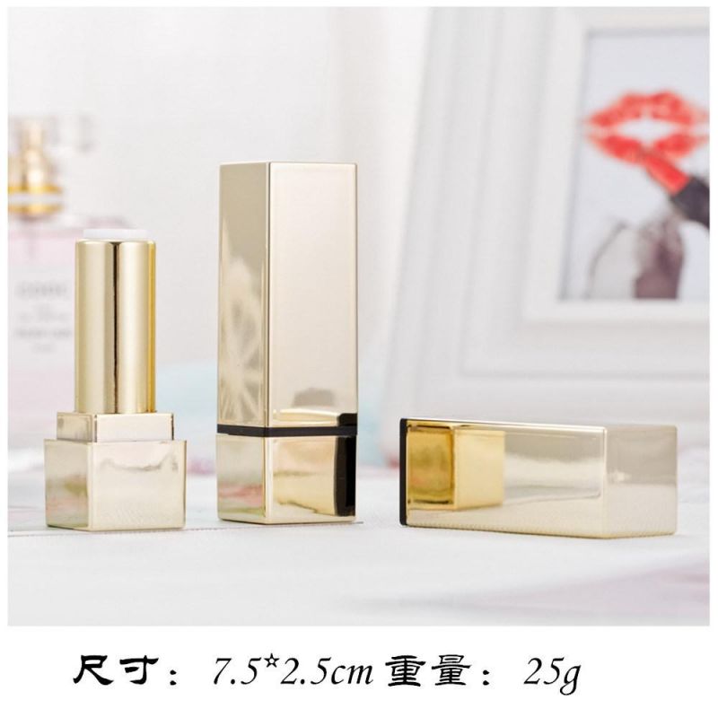 New Stock Square Bright Face Zou Face Lipstick Tube Lipstick Tube Cover Material