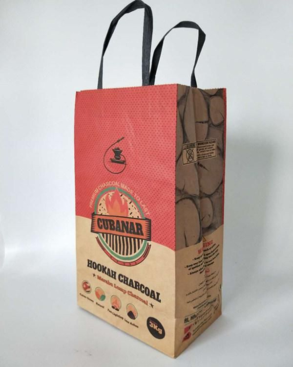 5kg Kraft Paper Charcoal Bags Barbecue Coal Paper Bag Charcoal
