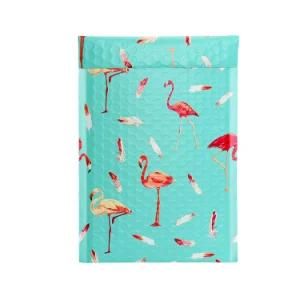 Flamingo Designer Poly Bubble Mailers Padded Envelopes Boutique Custom Mailing Bags