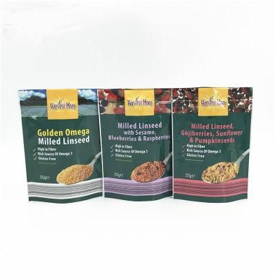 Food Grade Wholesale Custom Materials Food Packaging with Zipper