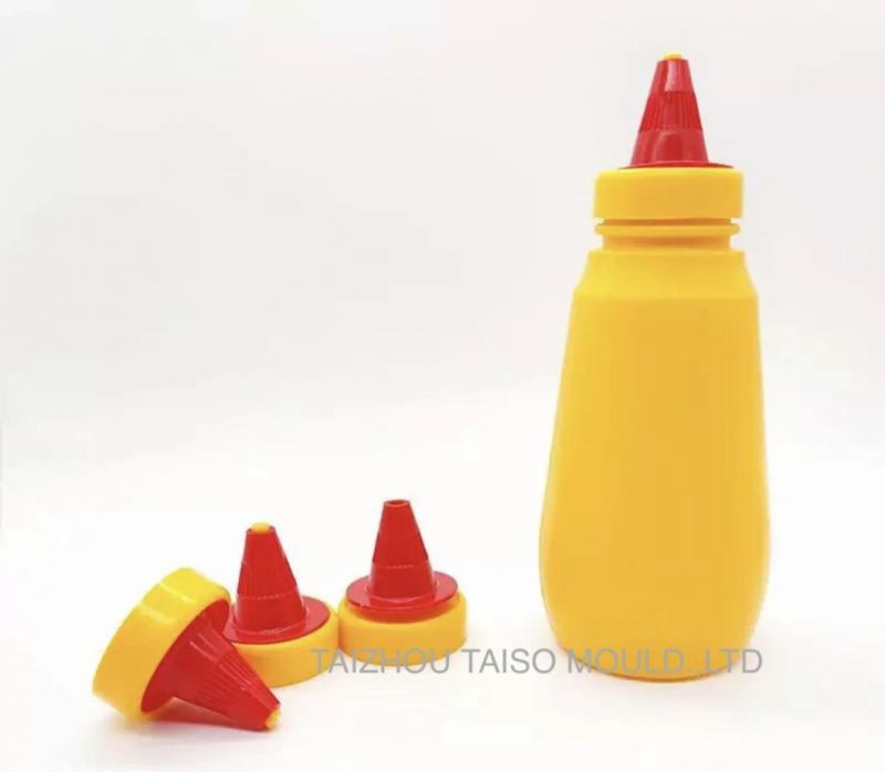 Twist Cap for Tomato Sauce Salad Sauce Ketchup Barbecue Sauce & Pointed Mouth Cap for Automotive Beauty PP PE Bottle Pet Bottles Squeeze Bottle