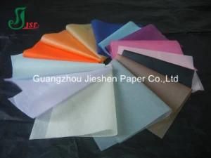 2016 Hot Sale 100% Wood Pulp Colourful 17g Mg Acidfree Tissue Paper