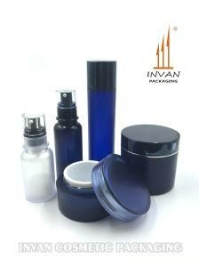 ODM/OEM 30ml 50ml 100ml 120ml Cosmetic Packaging Blue Matte Series Cosmetic Bottle Plastic Bottle