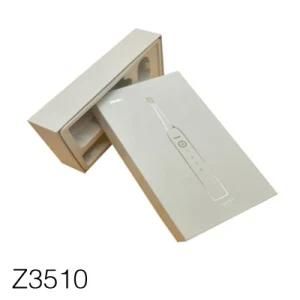 Z3510 Matt Printed Custom Logo Flat Electric Toothbrush Packaging Cardboard White Gift Box