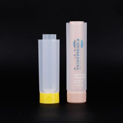 OEM Round Tubes with Logo Soft Plastic Tubes Screw Plastic Hot Stamping Cosmetic Tube Packaging