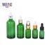 Premium Quality Professional Design Skincare Cosmetic Packaging Green Glass Dropper Bottle