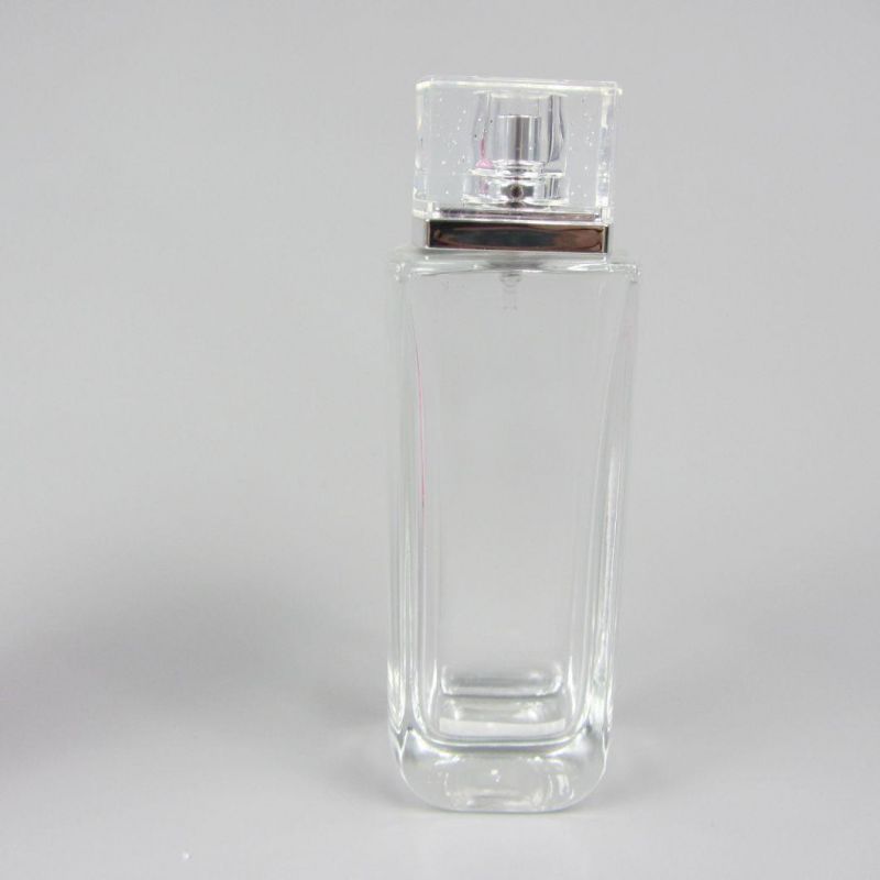 Custom Logo Square Perfume Glass Bottle 100ml Luxury Perfume Bottles