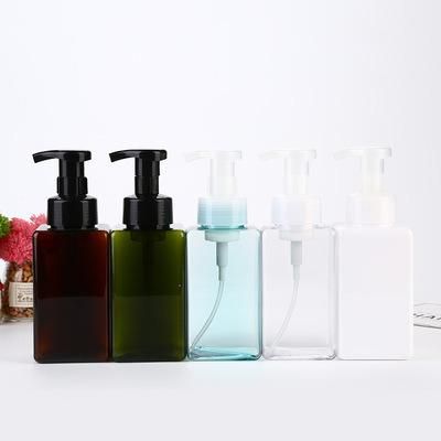 Ys-Pb 09 450ml Square PETG Foam Mousse Bottle Cleanser, Body Wash, Hand Sanitizer Lather Separately Sprayer Lotion Bottle