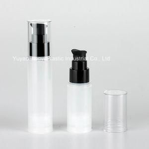 Unique Plastic 15ml Matte Black Airless Bottle for Oil