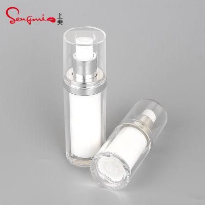 in Stock Best Price Low MOQ 15ml 30ml 50ml Plastic Skincare Bottles Acrylic Cream Lotion Pump Bottle