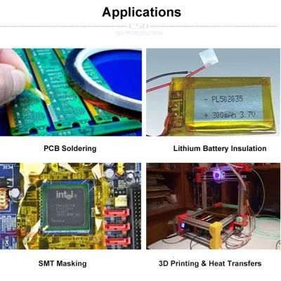 Heat Resistant Polyimide Pi Tape for SMD Soldering Electrical Insulating 3D Printing Powder Coating Sublimation Transfers