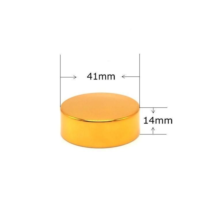 14*41mm Chinese Wholesale Golden Color Auminum Plastic Screw Cap for Cream Glass Jar