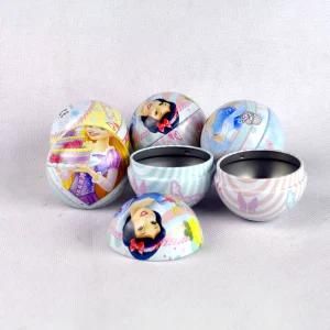 Wholesale Customized FDA Small Metal Round Ball Shaped Candy Chocolate Tin Packaging Boxes