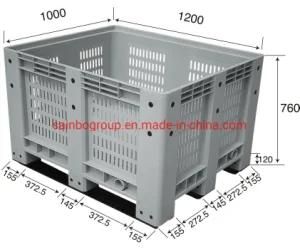 Exhibition Promotion Collapsible Storage Box Bulk Plastic Pallet Container