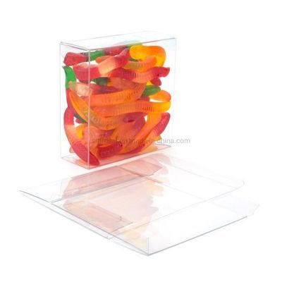 Clear Rigid PVC Cube Packaging Box Soap Custom Clear Plastic PVC Pet Box Packaging