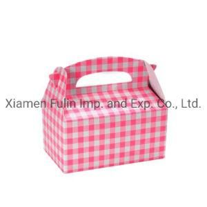 Fancy Custom Printing Promotional Pink Birthday Party Cake Packing Paper Box