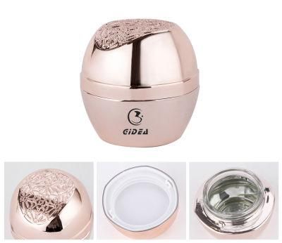 40g Rose Gold Color Small Skincare Glass Face Cream Cosmetic Jar