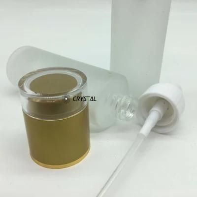 Airless Round Glass Sprayer Bottle Pump Lotion Bottles