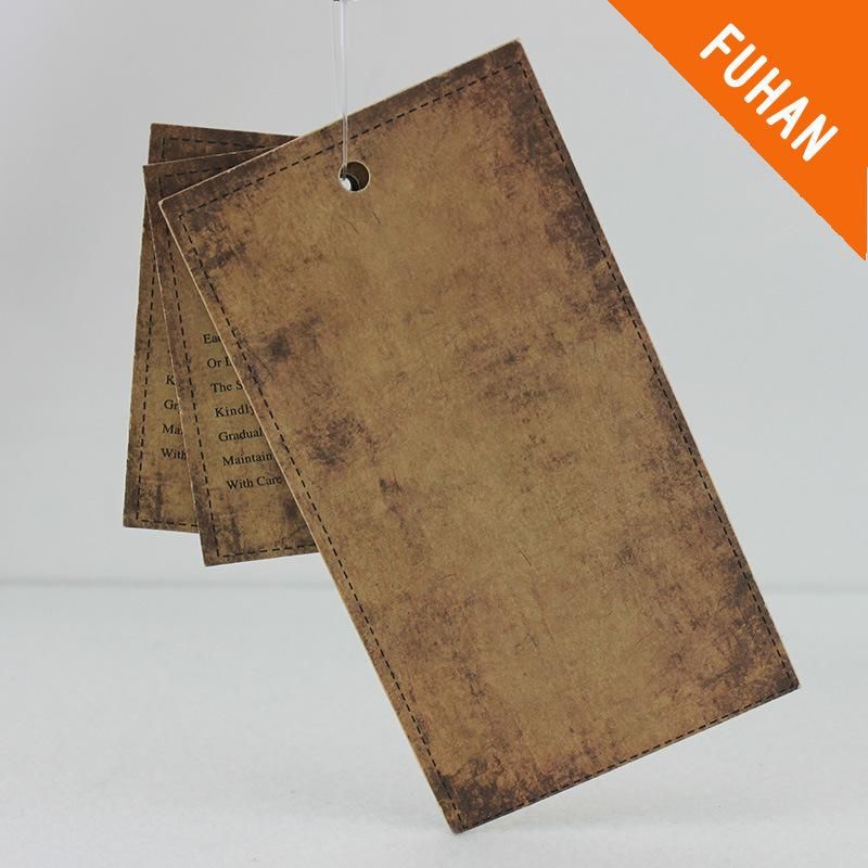 1000GSM 1mm Thickness Paper Ancient Printed Hang Tags for Garment