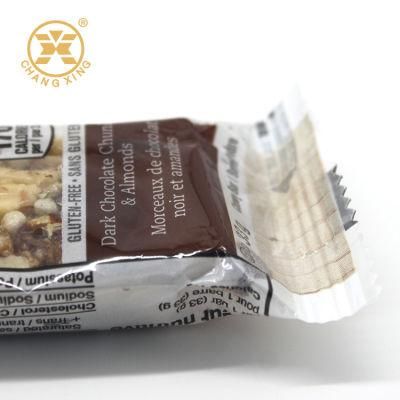 High Quality Printing Snack Packaging Film Back Seal Bag Snack Bar Packaging