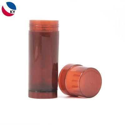 60ml Amber Plastic Round Deodorant Stick Bottle