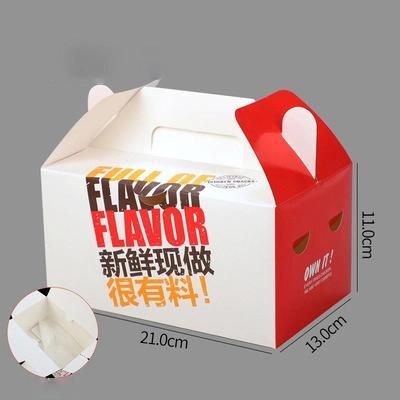 Wholesale Food Grade Takeaway Disposable Food Paper Kraft Paper Fast Biodegradable Portable Food Packaging