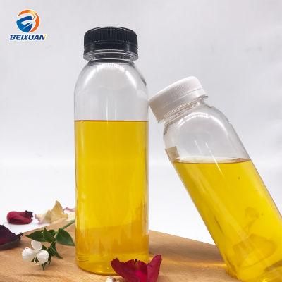 250ml Clear Round Beverage Plastic Bottle with Tamper-Proof Lid