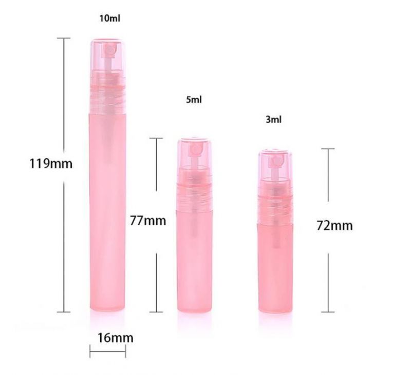 5/10ml Empty Spray Bottle Travel Plastic Perfume Bottles Refillable Atomizer 5 Colors New