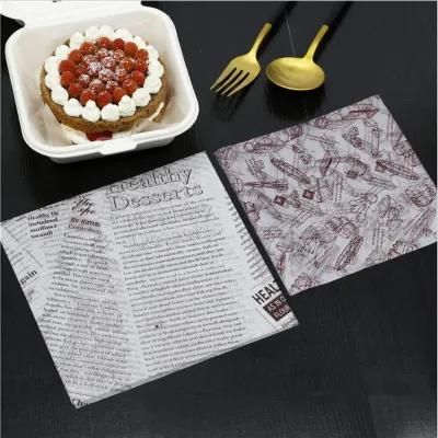 Packag Greaseproof Wrapping for Food Baskets Paper