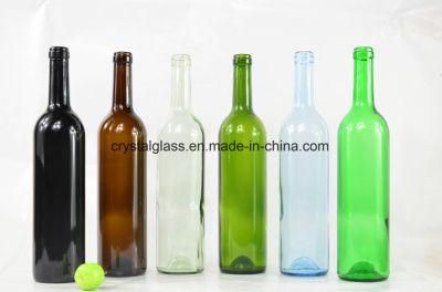 750ml Green Glass Bottle Wine Bottle with Cork