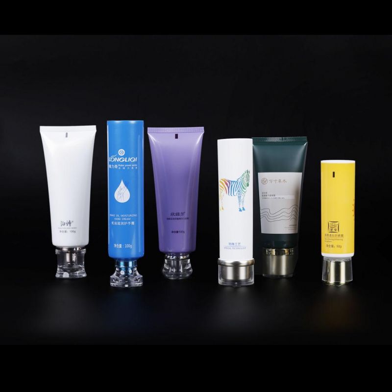 Plastic Cosmetic Tube with Screw Lid for Face Moisturizer Skin Cream Sustainable Squeeze Recycle Packaging Tube