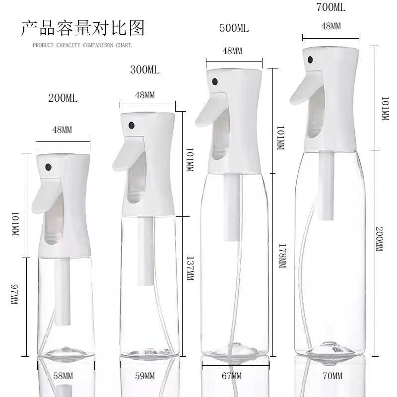 200ml 300ml 500ml Pet Plastic Bottles Mist Spray Perfume Bottle Cleaning Trigger Sprayer Bottles