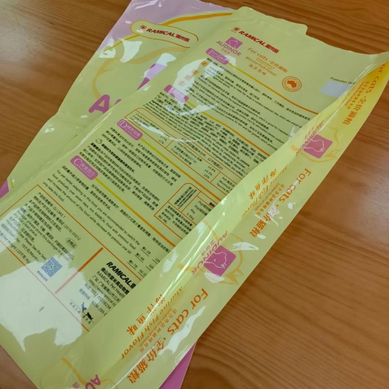 Customized Biodegradable Food Grade Plastic Dog Cat Bag Big 10kg 15kg 20kg Pet Dog Treats Feed Packaging Pouch with Resealable Zipper Bag Frozen Food Packaging