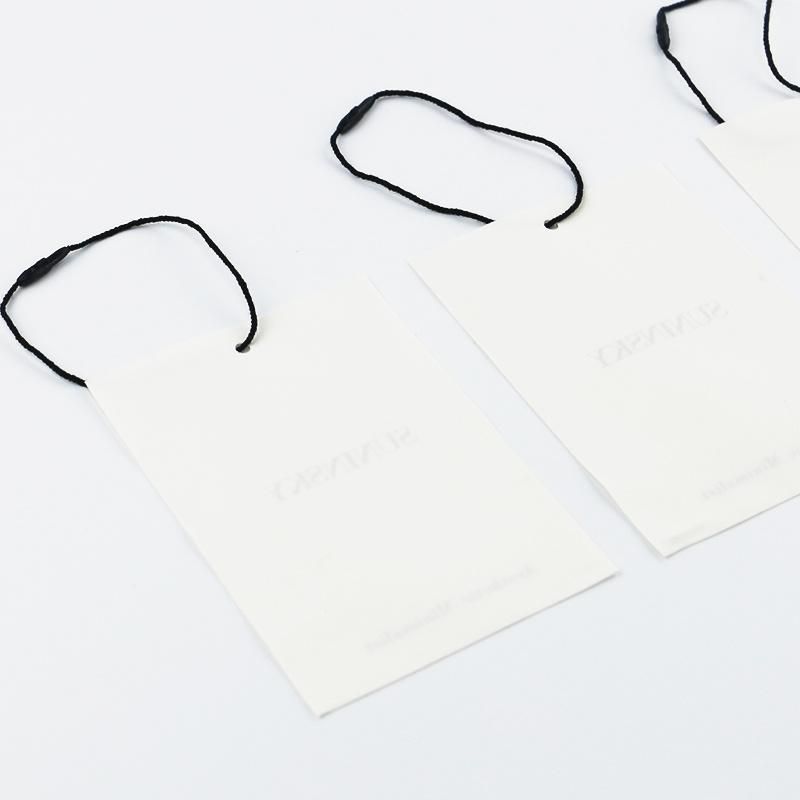 Custom Eco Friendly Printed Nature Material Soft Cotton Hang Tag