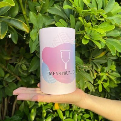 Firstsail Custom Eco Friendly Menstrual Cup Paper Canister Packaging Tube Gift Cylinder Box with Transparent PVC Window Lid