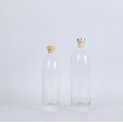 330ml 500ml Glass Juice Bottle with Rubber or Cork for Beverage Packaging