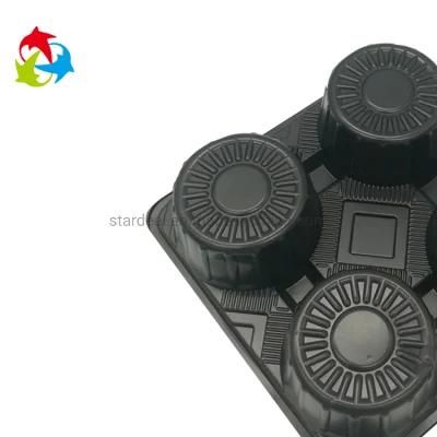 4 Compartments Blister Plastic Cup Holder Tray