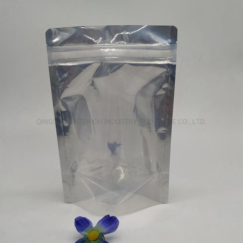 Stand up Plastic Bag with Magic Tie Zipper