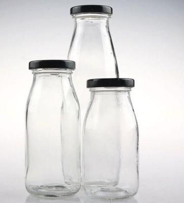 Bottle Milk Glass 8ounce 16ounce with Twist off Lids Logo Custom Printing