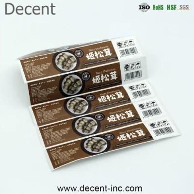 Custom Printing Pet Food Label Adhesive Synthetic Paper Sticker Packaging Label Sticker Roll