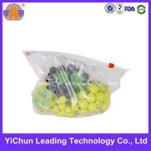 Plastic Clear Windowed Slide Fruit, Grape Bag with Holes