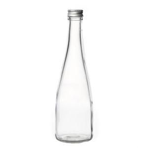Hot Sale Cone-Shaped Wholesale Empty Customize Wine Liquor 390ml Clear Glass Bottle