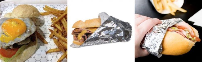 Household Aluminium Foil Paper Sandwich Hamburger Wrapper