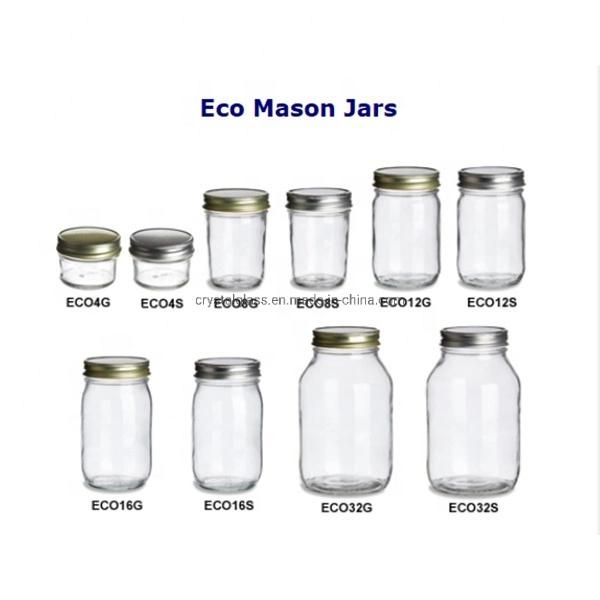 Easylife 500ml Machine Made Glass Preserving Jar Middle Size Mason Jar with Lid