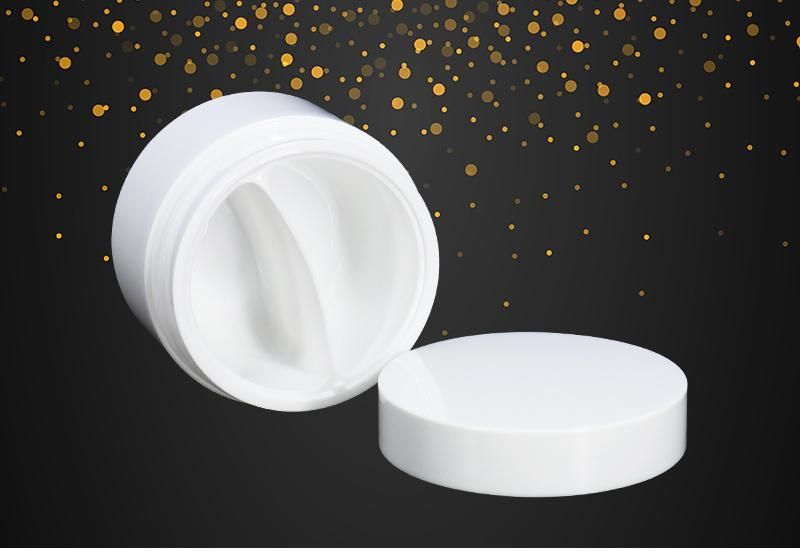 OEM 100g Empty White Plastic Pet Cosmetics Cream Jar